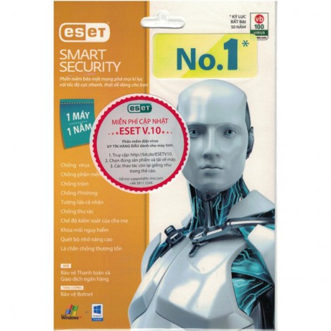 Phần mềm ESET Internet Security EIS-1U1Y