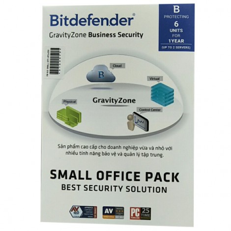 Phần mềm diệt Virus Bitdefender Small Office 2 Sever + 4PCs