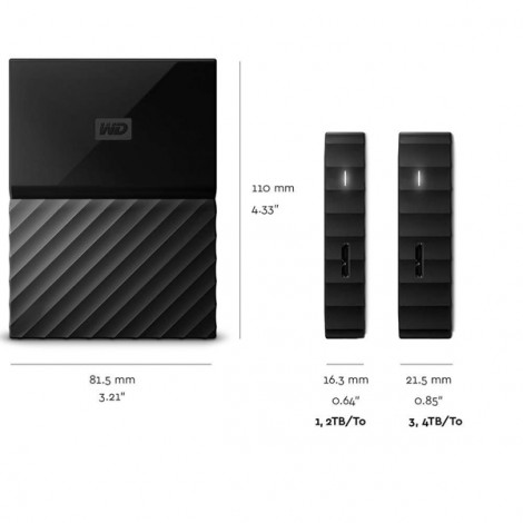 ổ cứng HDD 2TB WD My PassPort Portable WDBS4B0020BBK-WESN
