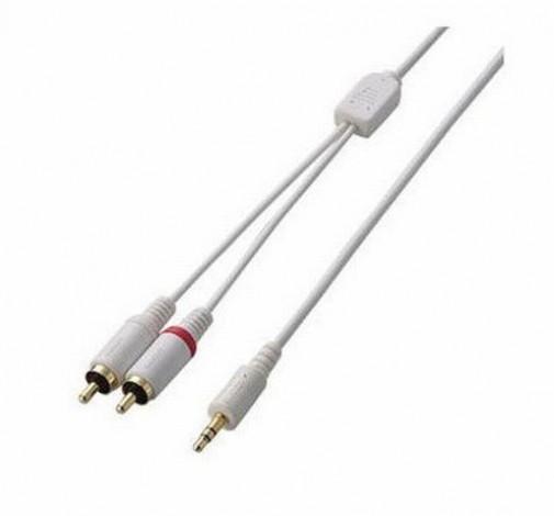Dây cáp audio 1m Elecom AVD-IPCLR1WH