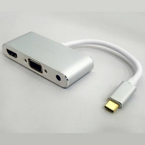 Cable Type-C ->HDMI/VGA /USB 2.0+Audio KM KY-V011S